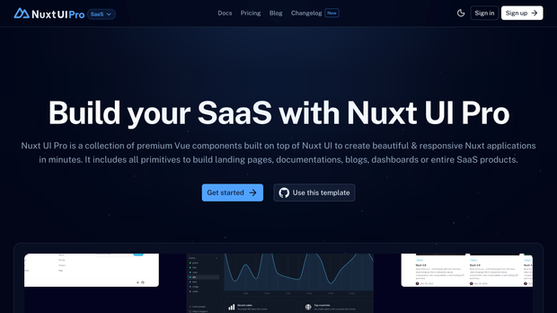Template SaaS screenshot