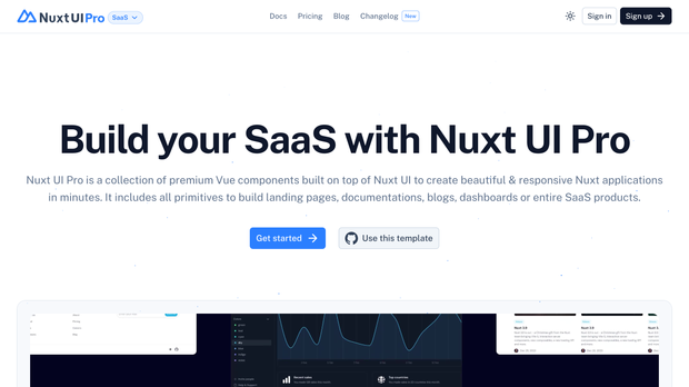 Template SaaS screenshot
